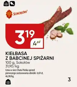Chata Polska Kiełbasa z babcinej spiżarni Sokołów oferta