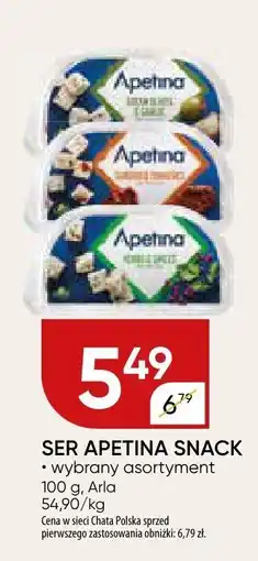 Chata Polska Ser Apetina snack Arla oferta