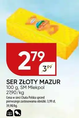 Chata Polska Ser żółty Mazur SM Mlekpol oferta