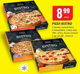 Chorten Pizza Bistro (z szynką i pieczarkami, z pieczarkami, cztery sery) Proste Historie oferta