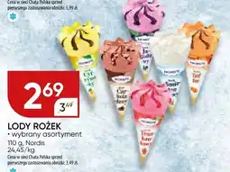 Chata Polska Lody Rożek Nordis różne smaki oferta