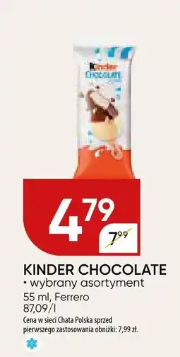 Chata Polska Kinder Chocolate różne smaki Ferrero oferta