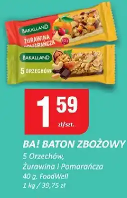Chorten Baton zbożowy Ba! 5 Orzechów/Żurawina i Pomarańcza oferta
