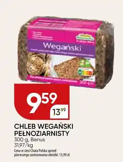 Chata Polska Chleb wegański pełnoziarnisty Benus oferta