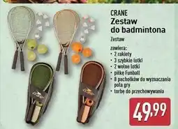ALDI Zestaw do badmintona z pachołkami i torbą Crane oferta