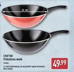 ALDI Patelnia wok 26 cm Crofton oferta