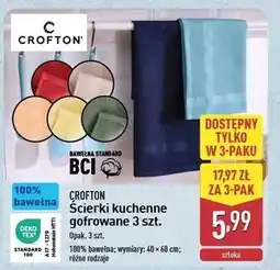 ALDI Ścierki kuchenne gofrowane 40 x 60 cm Crofton oferta