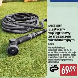 ALDI Wąż ogrodowy ze zraszaczem Gardenline oferta
