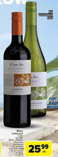 Carrefour Wino Cono Sur Bicicleta Sauvignon Blanc oferta