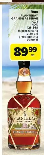 Carrefour Rum Planteray Grande Reserve oferta