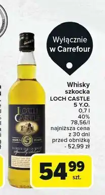 Carrefour Whisky Loch Castle 5 Yo oferta
