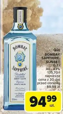 Carrefour Gin Bombay Sapphire oferta