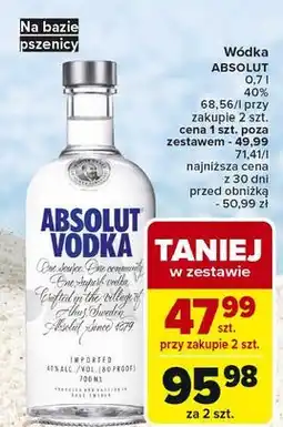 Carrefour Wódka Absolut Vodka oferta