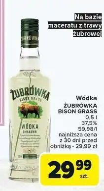 Carrefour Wódka Żubrówka Bison Grass oferta