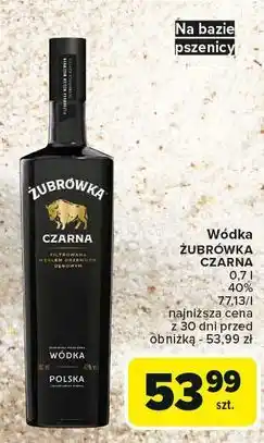 Carrefour Wódka Żubrówka Czarna oferta