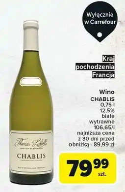 Carrefour Wino Chablis oferta