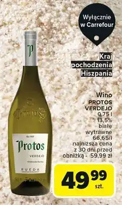 Carrefour Wino wytrawne Protos Vardejo oferta