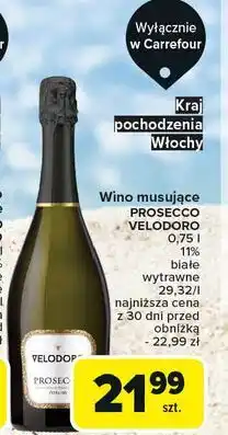 Carrefour Wino Velodoro Prosecco oferta