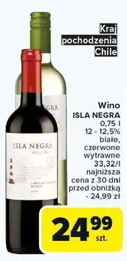 Carrefour Wino Isla Negra Sauvignon Blanc Chardonnay oferta