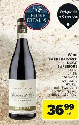 Carrefour Wino Barbera D'asti oferta