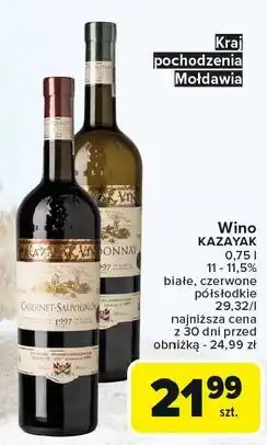 Carrefour Wino Kazayak Chardonnay oferta