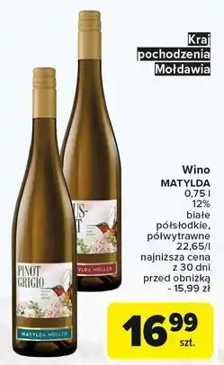 Carrefour Wino Matylda Muller Mus-Cat oferta