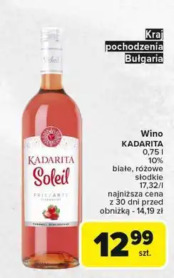 Carrefour Wino Kadarita Soleil Frizzante Peach oferta