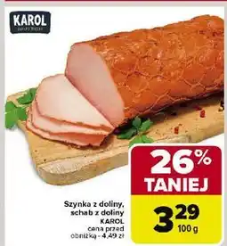 Carrefour Szynka z doliny Karol oferta