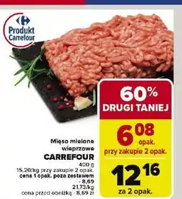 Carrefour Mięso mielone wieprzowe Carrefour Targ Świeżości oferta