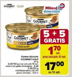 Carrefour Karma dla kota mus z kurczakiem Purina Gourmet Gold oferta