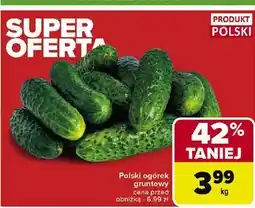Carrefour Ogórek gruntowy polska oferta