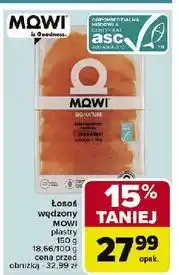 Carrefour Łosoś norweski wędzony w plastrach Mowi oferta