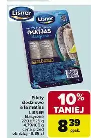 Carrefour Filety śledziowe a la matjas klasyczne Lisner oferta