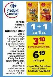 Carrefour Tortilla chips natural Carrefour Sensation oferta