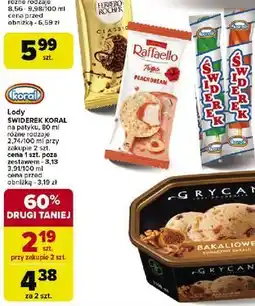 Carrefour Lody waniliowe w polewie sorbetowej tropikalnej Koral Świderek oferta