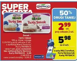 Carrefour Serek śmietankowy z czosnkiem Piątnica Twój Smak oferta