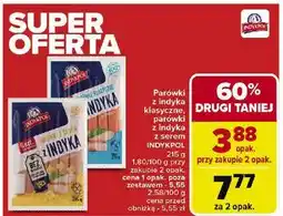Carrefour Parówki z indyka serem Indykpol oferta
