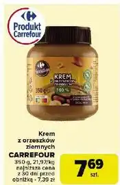 Carrefour Krem z orzeszków ziemnych Carrefour Sensation oferta