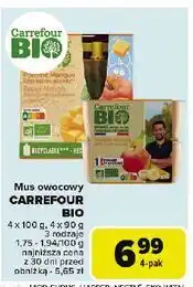 Carrefour Mus jabłko-gruszka Carrefour Bio oferta