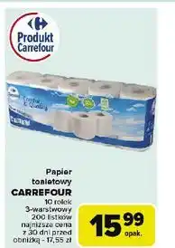 Carrefour Papier toaletowy comfort & quality Carrefour Essential oferta