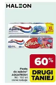 Carrefour Pasta do zębow truskawkowa 3-8 lat Aquafresh Splash oferta