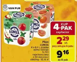 Carrefour Piwo Łomża Radler 0.0% Grejpfrut oferta