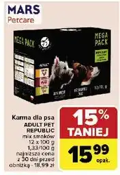 Carrefour Karma dla psa kurczak + wołowina jagnięcina Pet Republic oferta