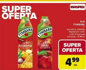 Carrefour Sok multiwitamina Tymbark oferta