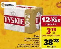 Carrefour Piwo Tyskie Gronie oferta