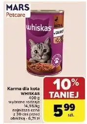 Carrefour Karma dla kota kaczka Whiskas oferta