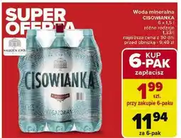 Carrefour Woda niegazowana Cisowianka oferta