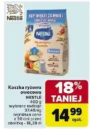Carrefour Kaszka mleczno-ryżowa 5 owoców Nestle oferta