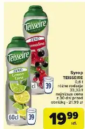 Carrefour Syrop grenadine zero cukru Teisseire oferta