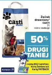 Carrefour Żwirek dla kota drewniany Casti oferta